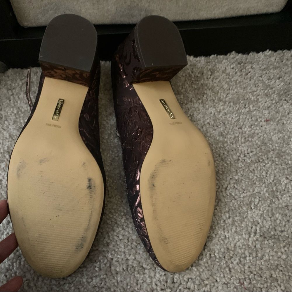 Louise et cie Elegant textured fabric Women's Shoes 8.5 Mary Jane style - Picture 7 of 8